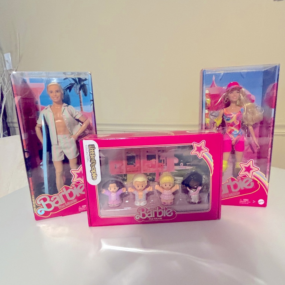 The Barbie Movie Doll Bundle: Little People, Roller Skate Barbie, Surfer Ken